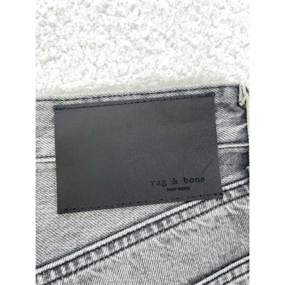 Rag & Bone Women's 25 Maya‎ High Rise Ankle Straight Crop Jeans Black Wash - Picture 8 of 11